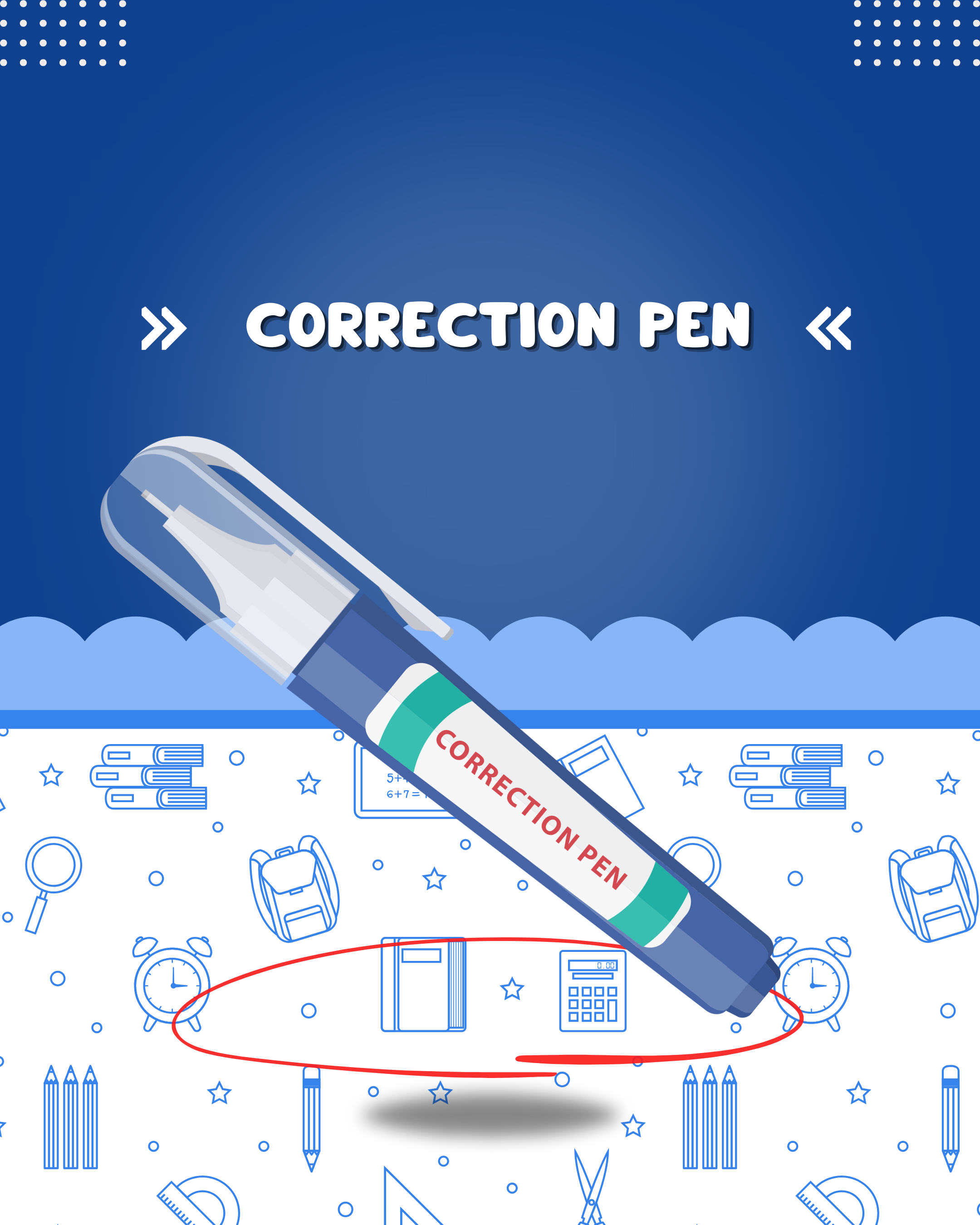White Ink Correction pen