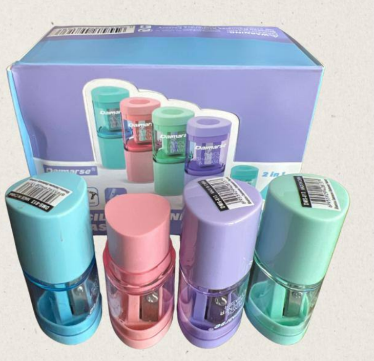 pencil sharpener and eraser