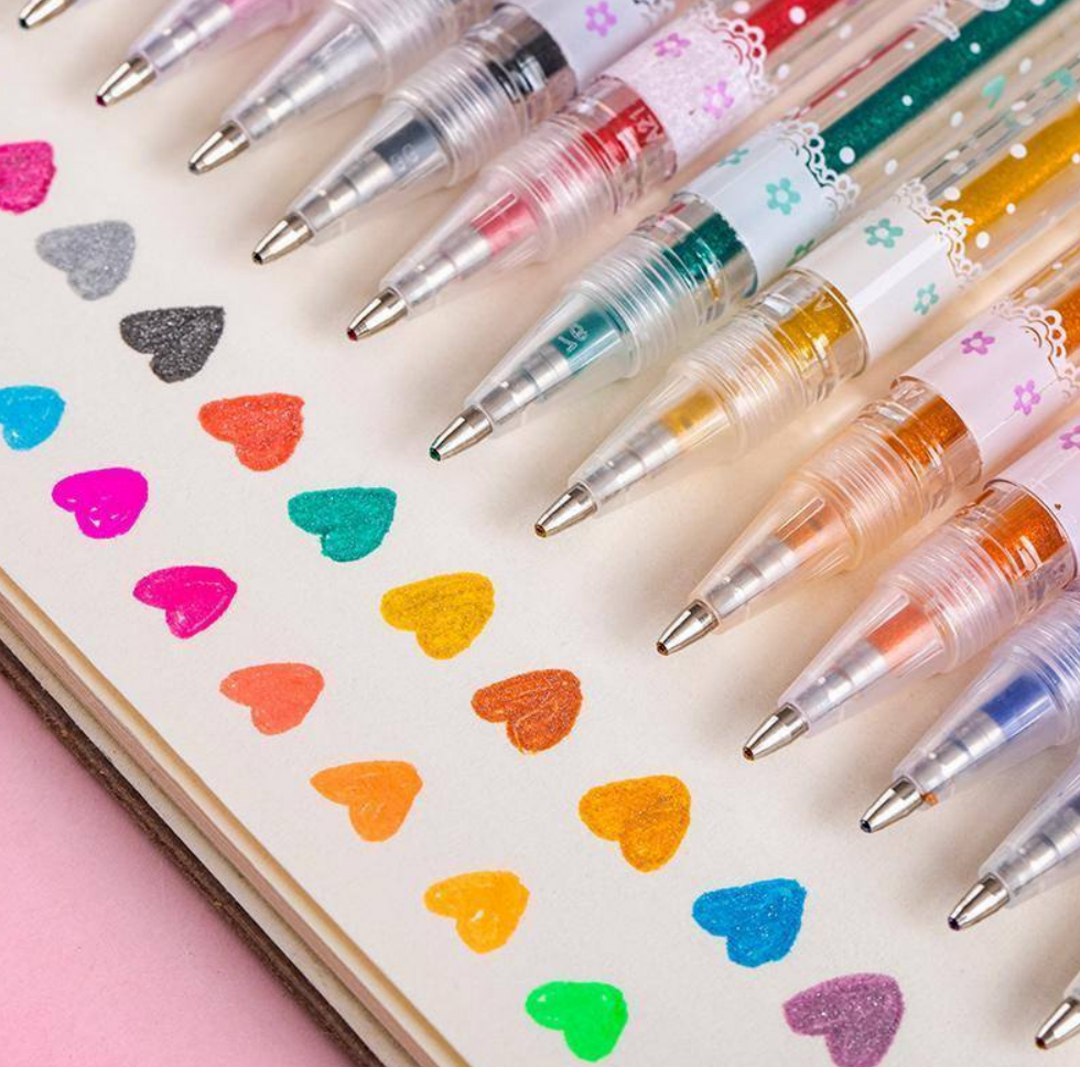 Sparkling Colorful Pens