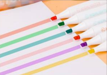 6-Color Highlighter Pens