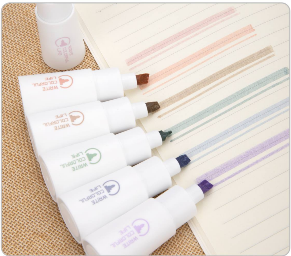 6-Color Highlighter Pens
