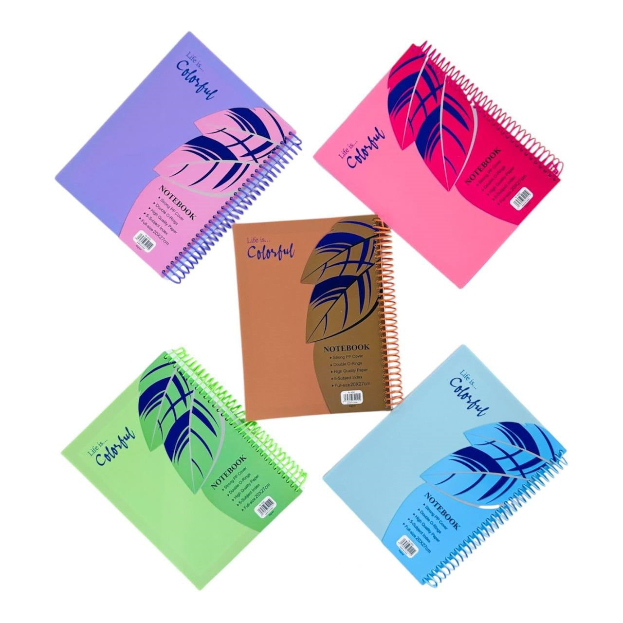 plastic cover notebook