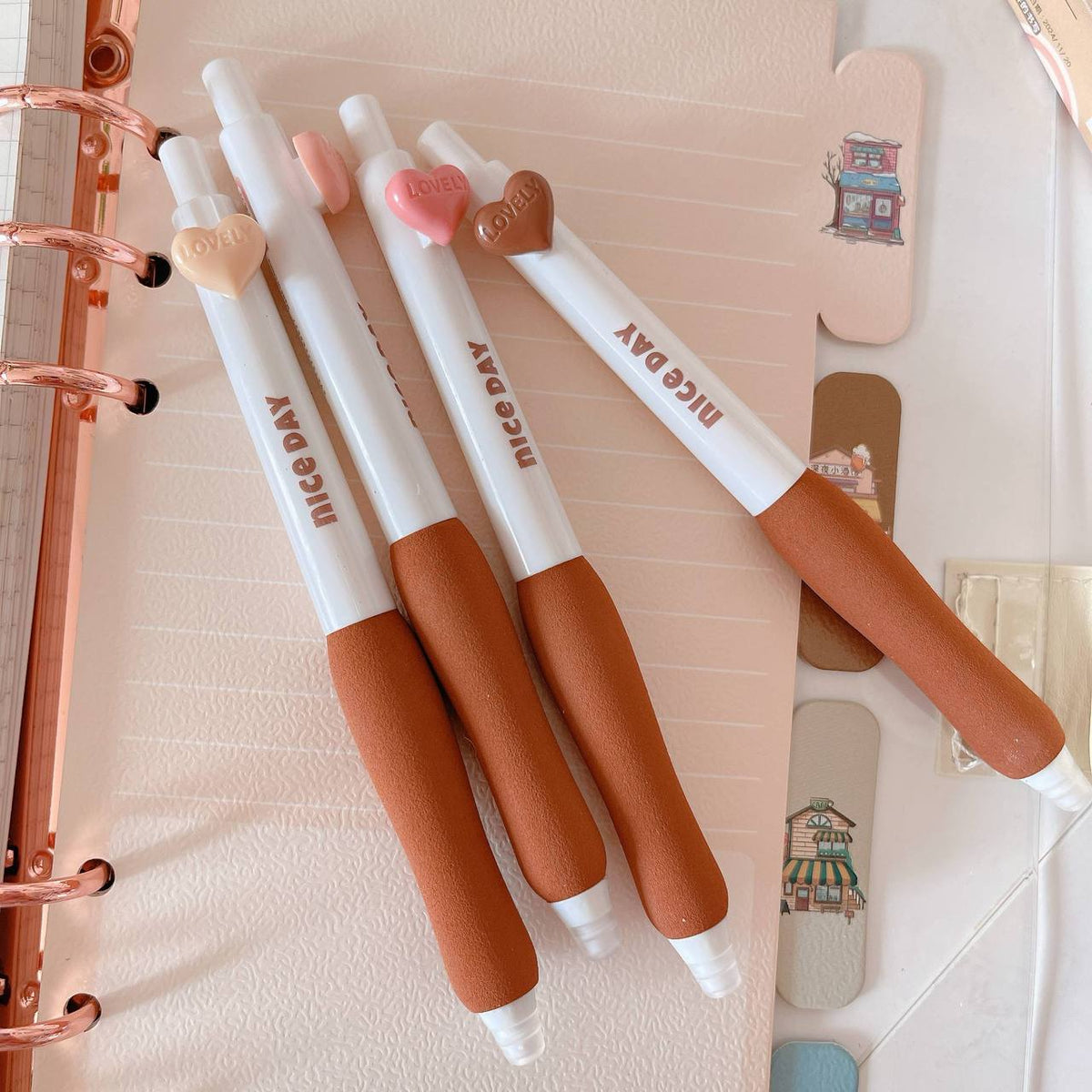 0.5mm pens, 4 pens in one packet