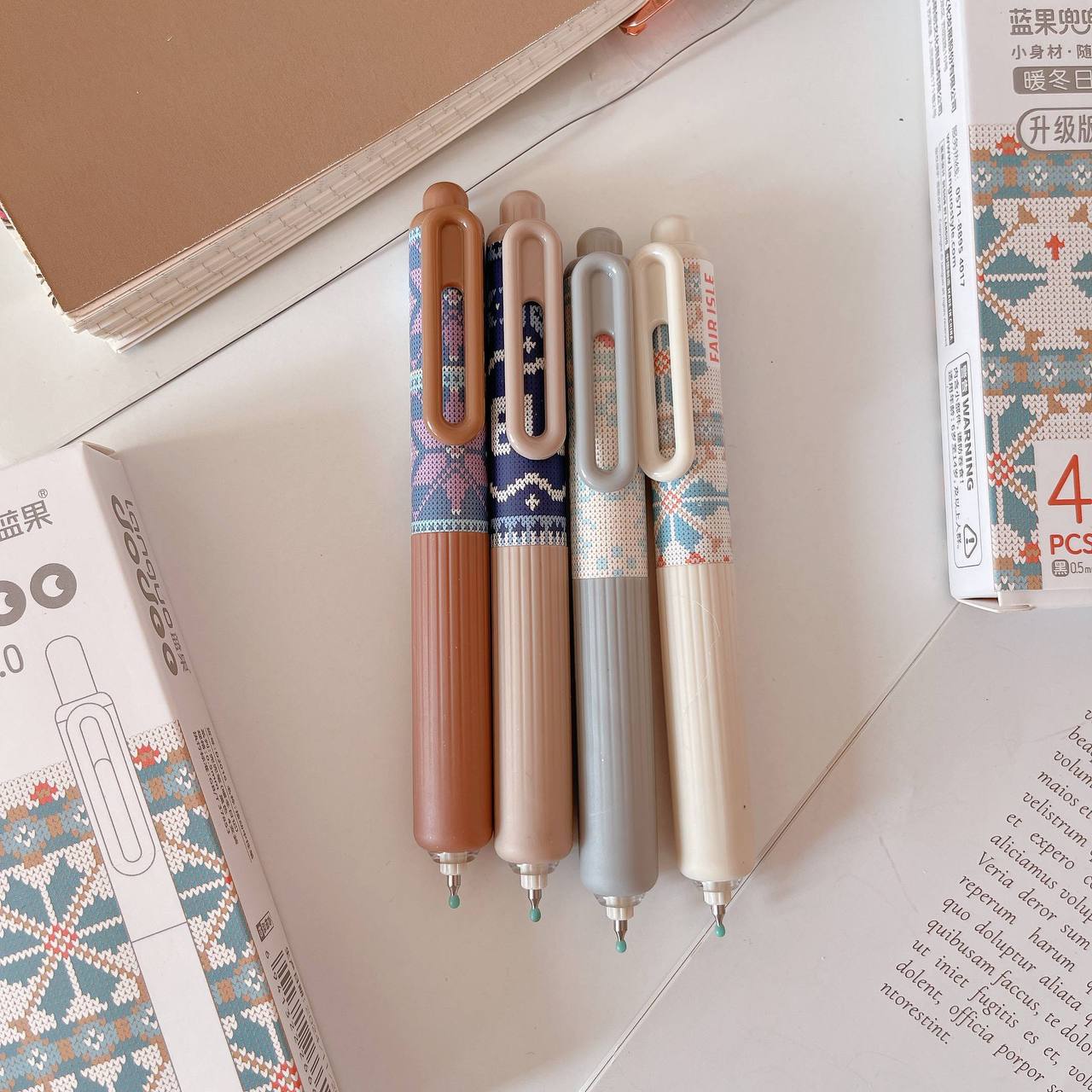 2.0mm pens, 4 pens in one packet