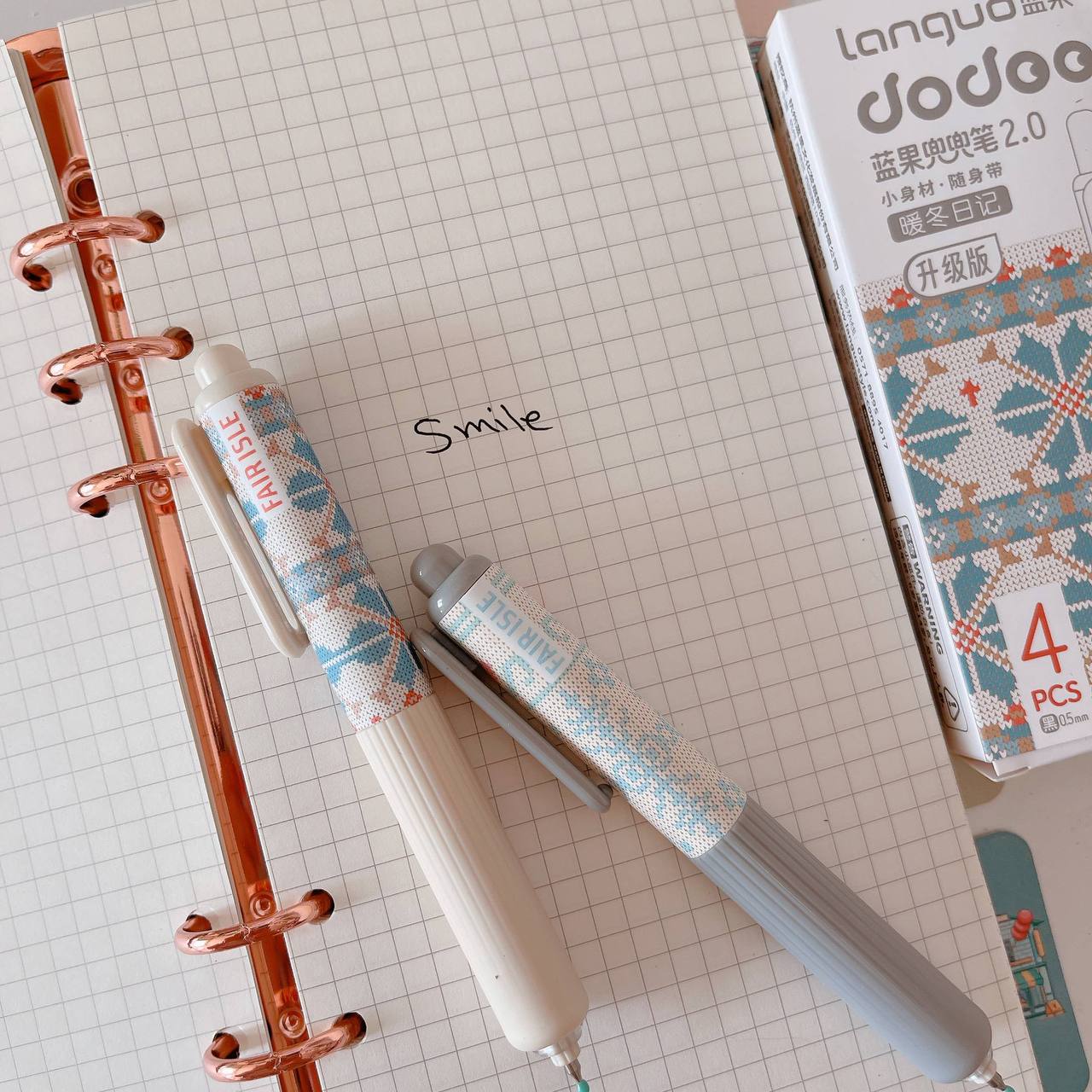2.0mm pens, 4 pens in one packet