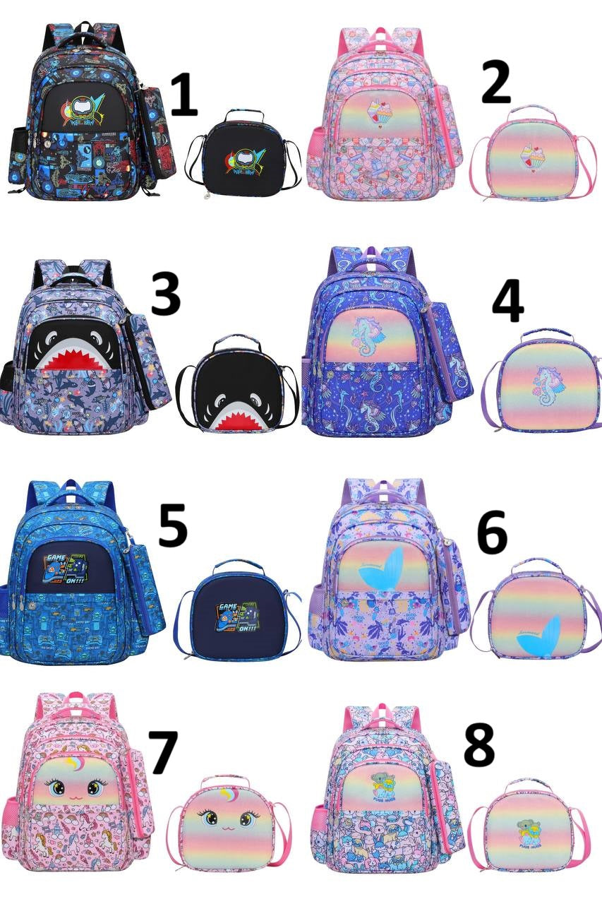 3-Piece School Bag Set