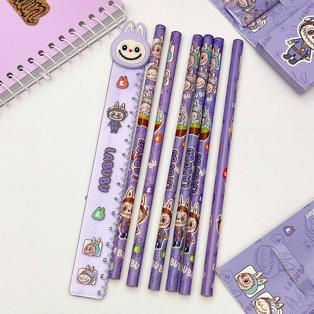 Labubu Pencil and Rulers set