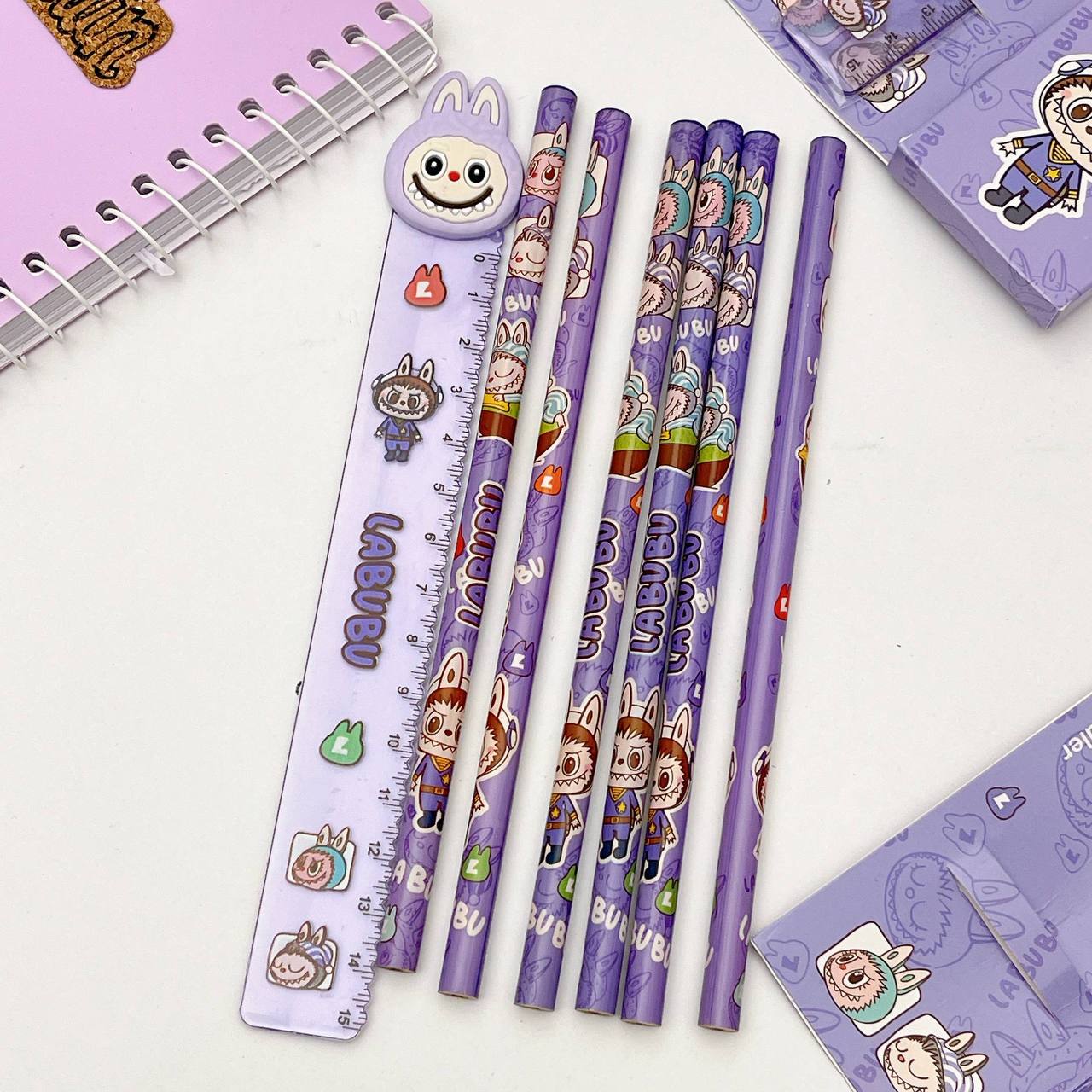 Labubu Pencil and Rulers set