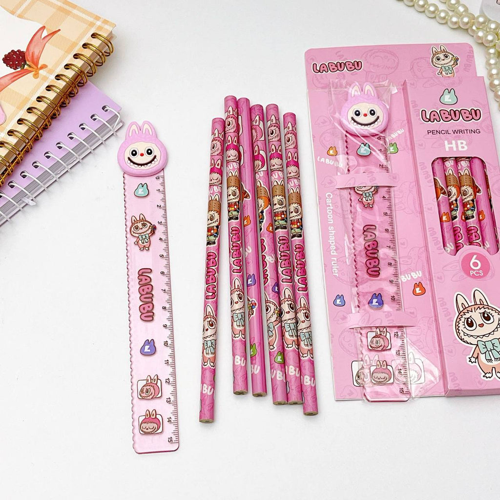 Labubu Pencil and Rulers set