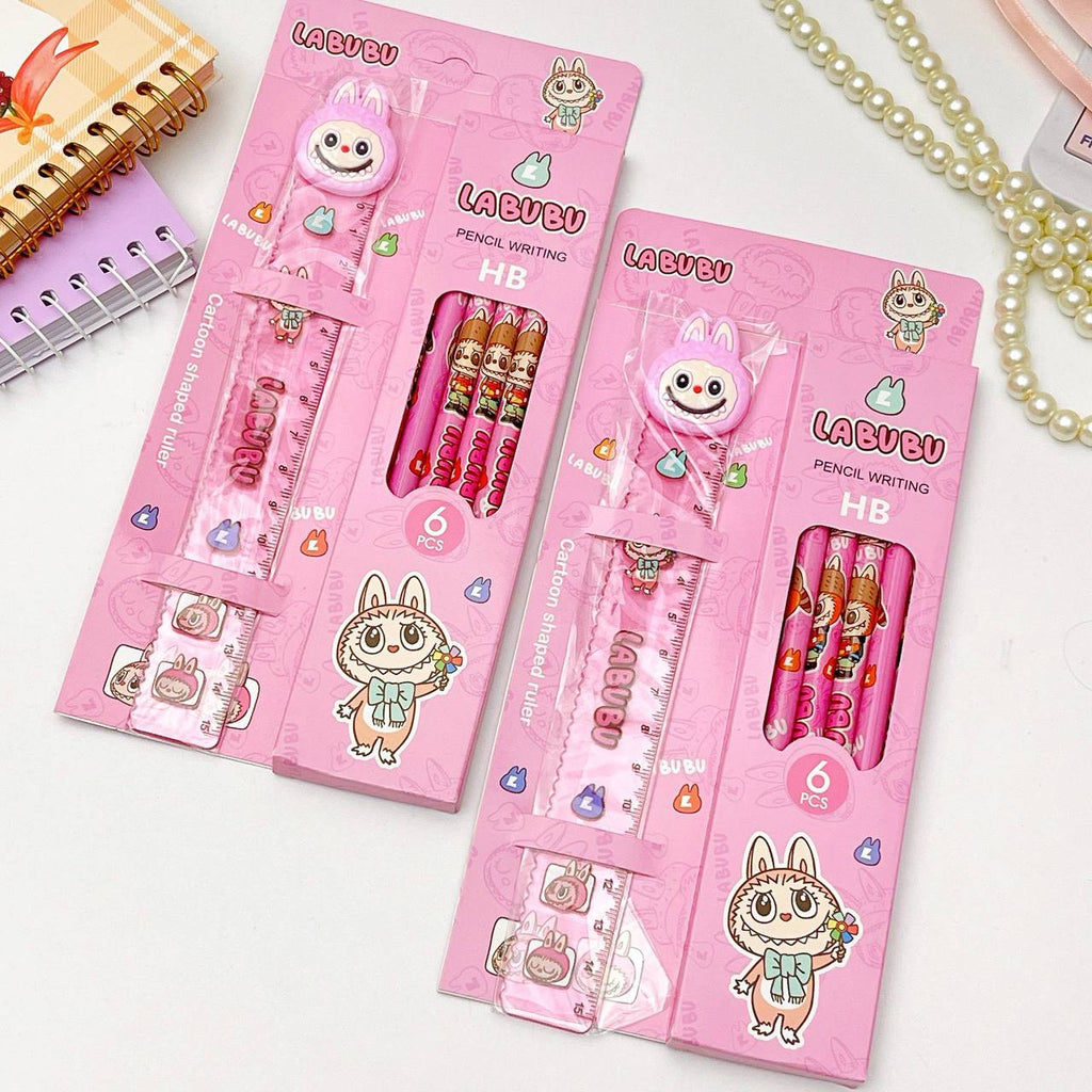 Labubu Pencil and Rulers set
