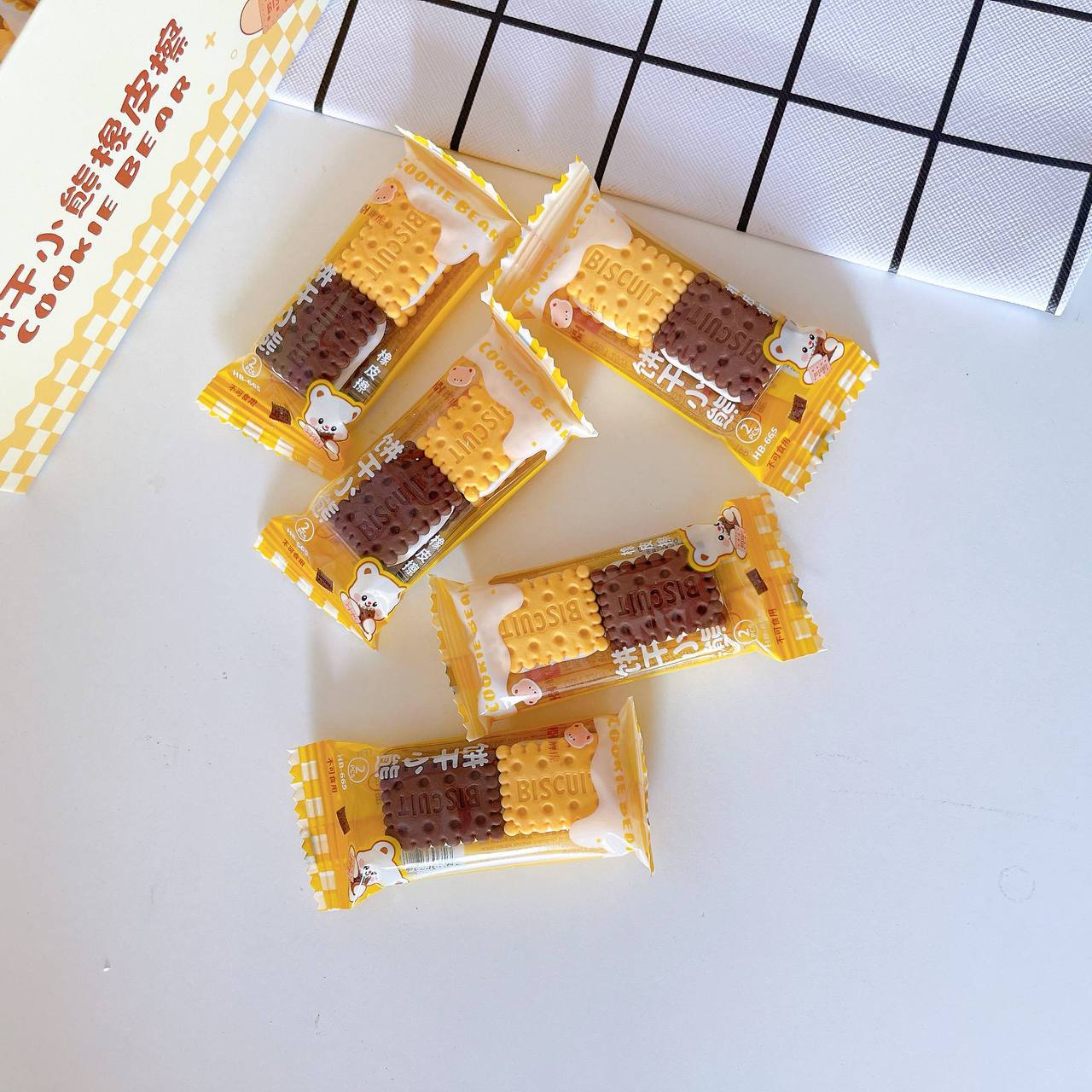 Cookie shaped erasers