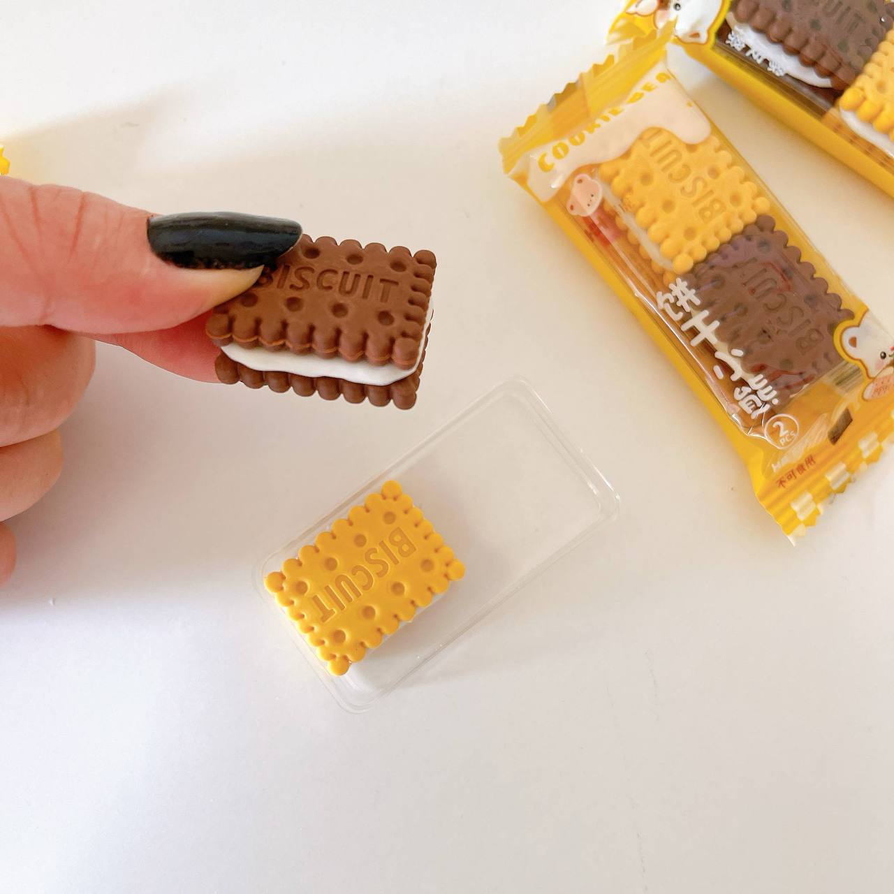 Cookie shaped erasers