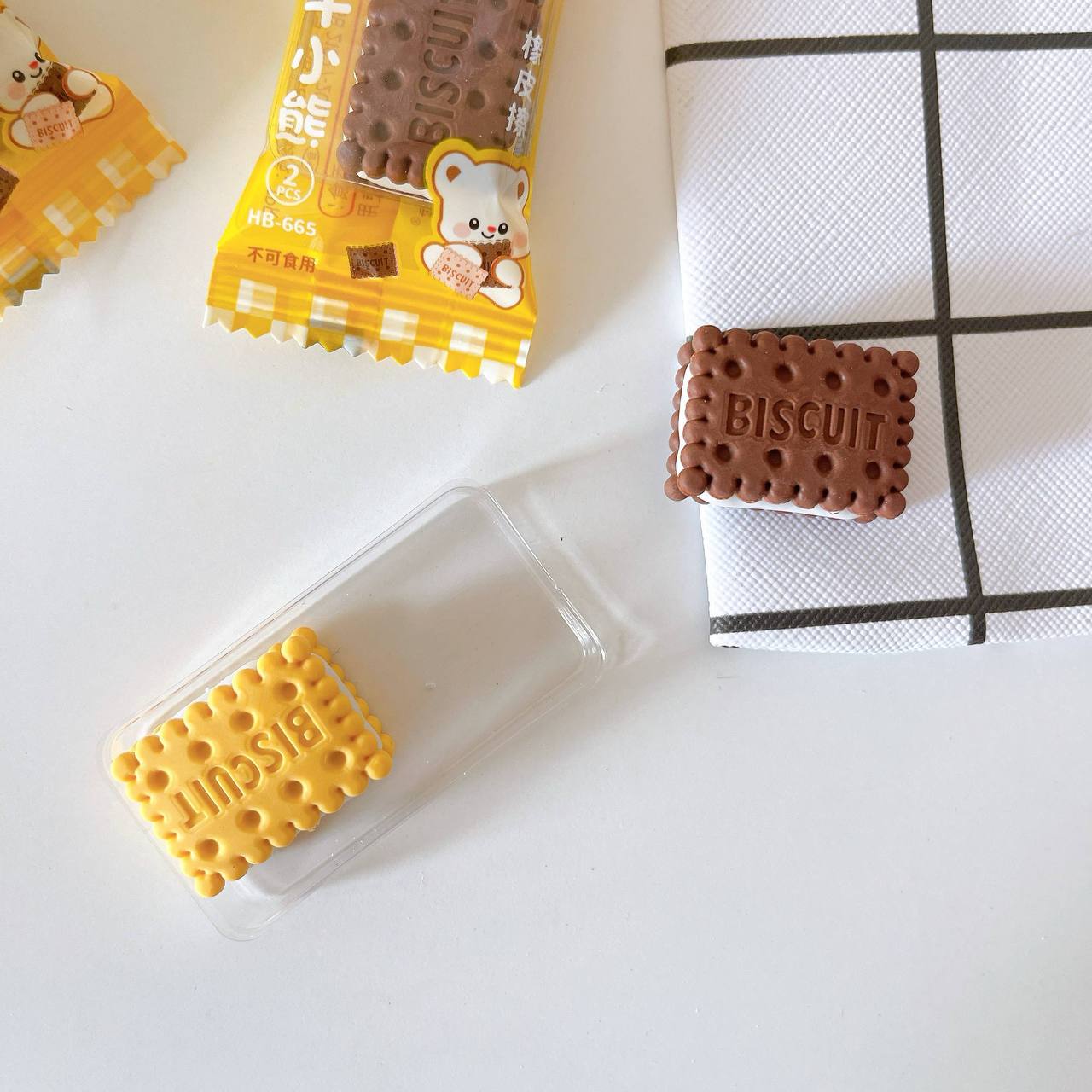 Cookie shaped erasers