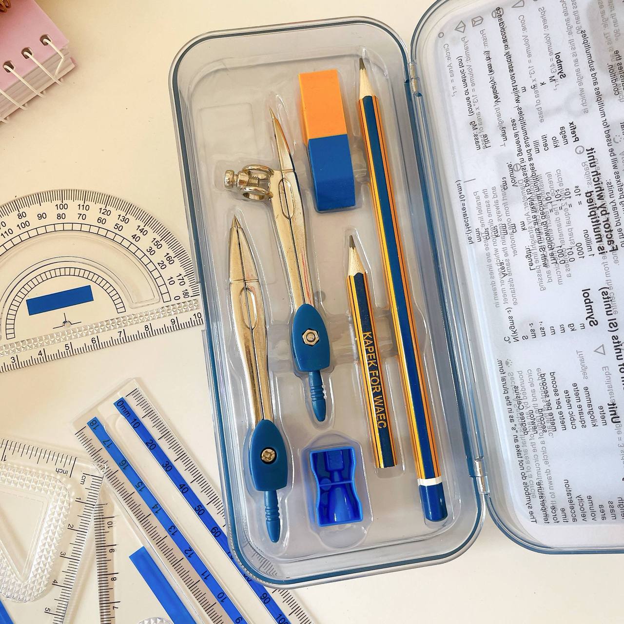 Calculator and stationery set