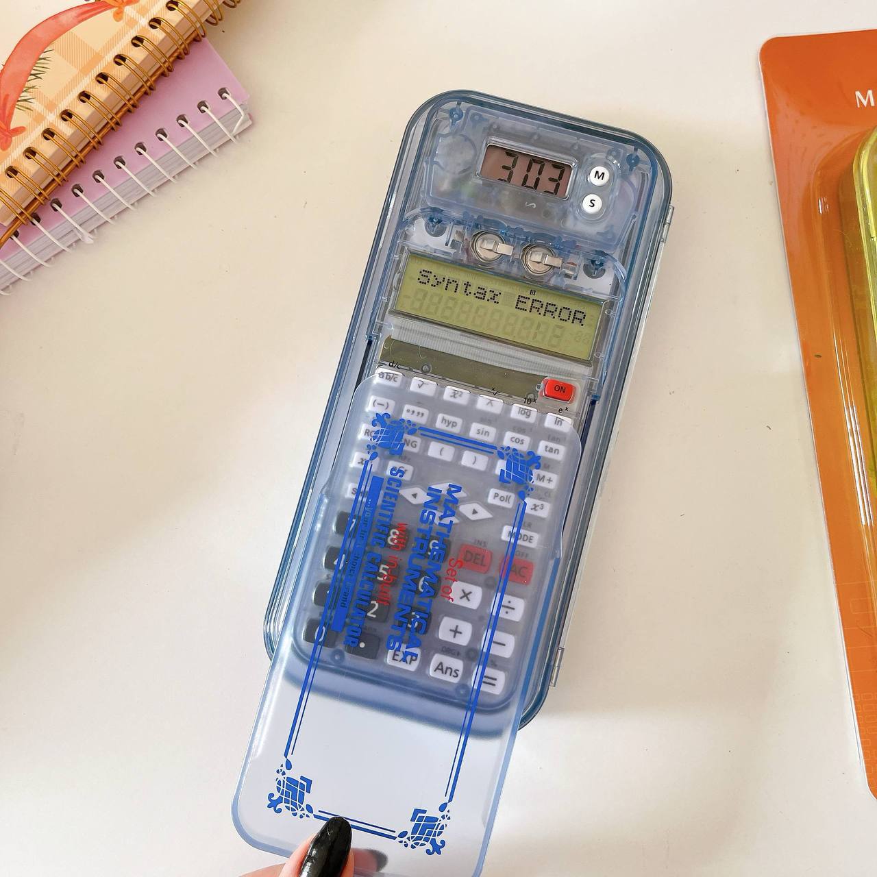 Calculator and stationery set