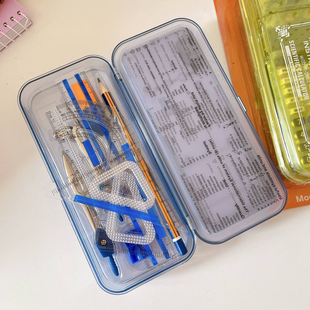 Calculator and stationery set